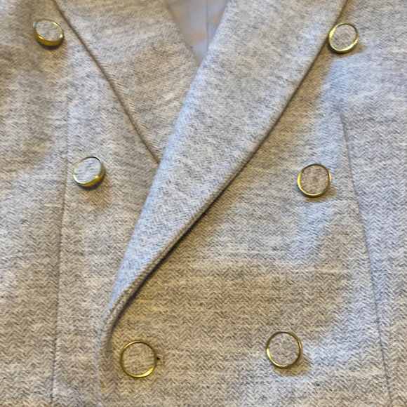 Club Monaco Gray Double-Breasted Vest with Gold Buttons - Picture 6 of 14